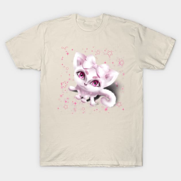 Magic Kitten T-Shirt by Nastya Lix